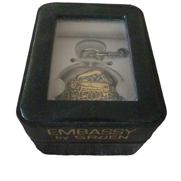 Embassy Gruen Train Pocket Watch - Picture 3 of 4